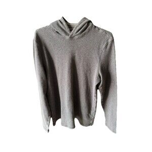 Michael Kors Men’s Gray Waffle Knit Pullover Hoodie Size XL